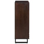 vidaXL Buffet marron 60x34x100 cm bois de manguier massif