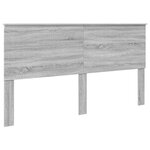 vidaXL Cadre de lit Gris Sonoma 180 x 200 cm Bois Ingénierie