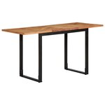 vidaXL Table à manger 140x70x75 cm bois massif d'acacia