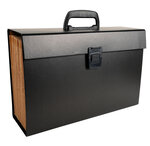 Trieur valisette + poignée 20comp. noir x 4 EXACOMPTA