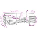vidaXL Ensemble de canapés d'extérieur 6 pc Gris Naturel et Clair
