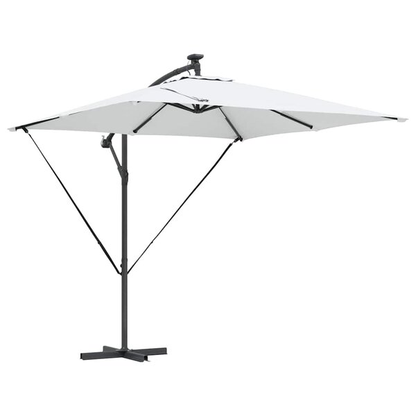 vidaXL Parasol Sable 249 x 249 x 250 cm Polyester et Aluminium