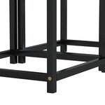 vidaXL Tables à thé 2 Pièces MDF Noir