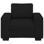vidaXL Fauteuil noir 60 cm tissu