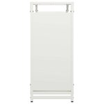 vidaXL Portant de bois chauffage blanc 90x28x65 cm