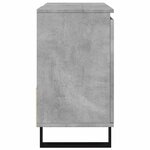 vidaXL Armoire de lavabo de salle de bain gris béton 65x33x60 cm