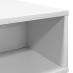 vidaXL Table basse Blanc 80 x 46 x 35 cm Bois d'ingénierie