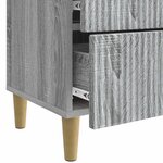 vidaXL Cabinet de chevet avec tiroir Sonoma gris 62 x 34 5 x 48 cm