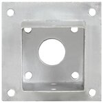 vidaXL Ancres de poteau 4 Pièces Métal galvanisé 91 mm