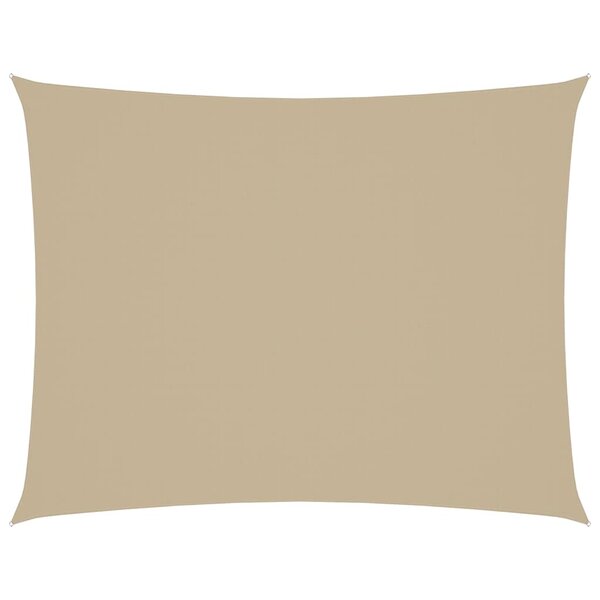 vidaXL Voile de parasol tissu oxford rectangulaire 2x3 5 m beige