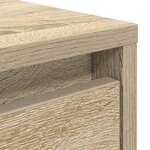 vidaXL Table basse avec tiroirs chêne sonoma 100x100x40 cm