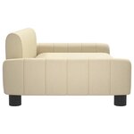 vidaXL Canapé pour enfants crème 90x53x30 cm tissu
