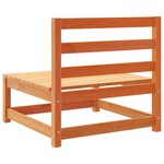 vidaXL Salon de jardin 8 Pièces marron cire bois de pin massif