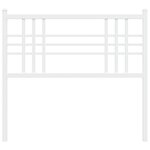 vidaXL Tête de lit métal blanc 100 cm