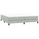 vidaXL Sommier à lattes de lit sans matelas gris clair 200x210cm