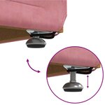 vidaXL Tabouret Rose 101 x 41 x 40 cm Velours et Bois Composite