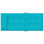 vidaXL Coussins de chaise à dossier haut lot de 6 turquoise