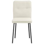 vidaXL Chaises à manger lot de 6 crème velours