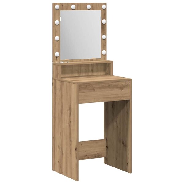vidaXL Coiffeuse chêne artisanal 50 x 41 x 135 cm Bois d'ingénierie