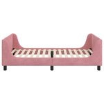 vidaXL Cadre de lit pour enfants avec tête de lit Rose 90 x 190 cm