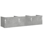 vidaXL Armoires murales 2Pièces gris béton 75x18x16 5cm bois d'ingénierie