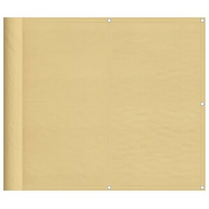 vidaXL Écran de balcon sable 90x300 cm 100  polyester oxford