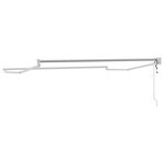vidaXL Cadre de store rétractable électrique Blanc 2 5 x 2 m Aluminium