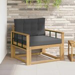 vidaXL Sofa de milieu extérieur Polyester Blanc