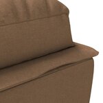 vidaXL Chaise longue de massage avec coussins marron tissu