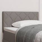 Tête de lit LED vidaXL design blocs diamant taupe 100 cm tissu