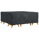 vidaXL Housse pour mobilier d'extérieur Noir 200 x 200 x 90 cm 210D