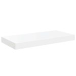 vidaXL Étagère murale flottante 2 Pièces Blanc brillant 50x23x3 8 cm MDF