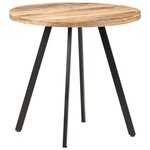 vidaXL Table de salle à manger 80 cm Bois de manguier brut
