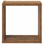 vidaXL Étagères murales avec étagère 2 Pièces Bois ancien 26 x 15 x 26 cm