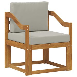 vidaXL Canapé d’extérieur Bois d'acacia massif et polyester