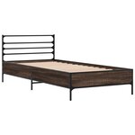 vidaXL Cadre de lit sans matelas chêne marron 90x200 cm