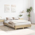 vidaXL Cadre de lit sans matelas chêne sonoma 120x200 cm