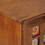 vidaXL Buffet Noyer 60 x 33 x 75 cm Bois de mangue massif