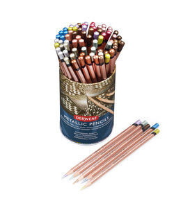 Crayons de couleur Derwent Metallic Pot x72