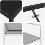 vidaXL Ensemble de salle à manger pour jardin 5 Pièces Blanc