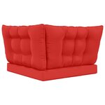 vidaXL Coussin de canapé d'extérieur Polyester Rouge 68 5 x 68 5 cm