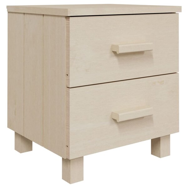 vidaXL Table de chevet HAMAR Marron miel 40x35x44 5 cm Bois de pin