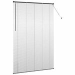 vidaXL Store de Fenêtre avec des rideaux Autre Noir 80 x 130 cm Aluminium