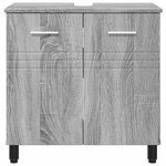 vidaXL Unité de vanité de salle de bain Sonoma gris 60 x 35 x 60 cm