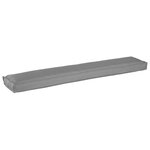 vidaXL Coussin de palette pour banc gris 200x40x8 cm en tissu Oxford