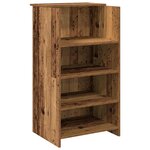 vidaXL Bureau de réception vieux bois 135x50x103 5cm bois d'ingénierie