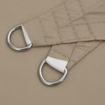 vidaXL Voile de parasol tissu oxford triangulaire 4x4x5 8 m taupe