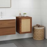 vidaXL Cabinet de salle de bain avec étagère Marron 38 x 33 5 x 48 cm