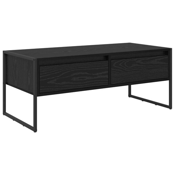 vidaXL Table basse Chêne noir 100 x 46 x 40 cm Bois d'ingénierie