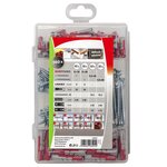 Fischer ensemble de chevilles avec vis profi-box duopower 160 pcs